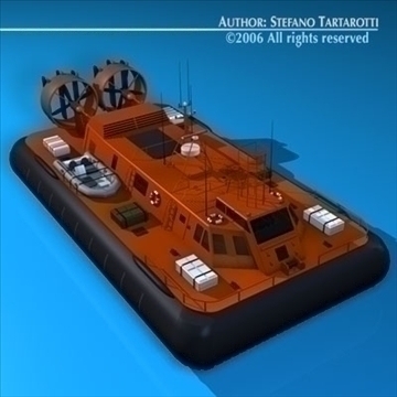 rescue hovercraft 3d model 3ds dxf c4d obj 82970