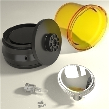 rotating beacon 3d model 3ds blend obj 104091