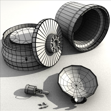 rotating beacon 3d model 3ds blend obj 104092