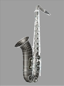 saxaphone 3d model lwo 84434