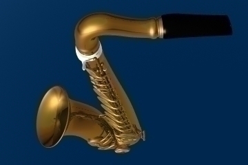 saxaphone 3d model lwo 84437