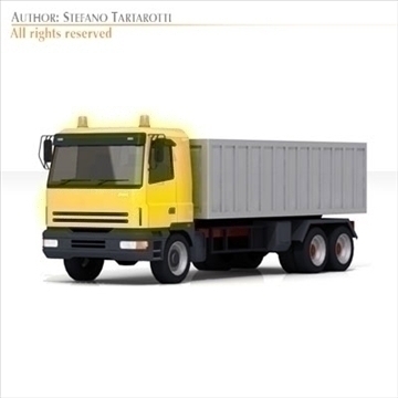 semi trailer truck 3d model 3ds dxf c4d obj 102829