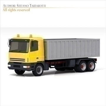 semi trailer truck 3d model 3ds dxf c4d obj 102833