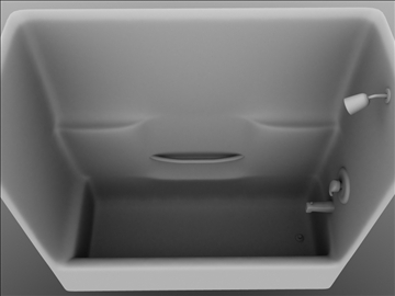 shower stall and bathtub 3d model 3ds max lwo hrc xsi obj 103366
