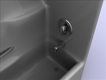 shower stall and bathtub 3d model 3ds max lwo hrc xsi obj 103368