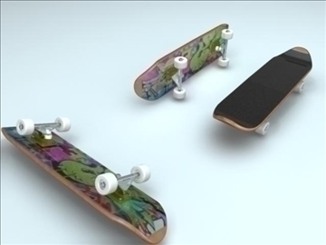 skateboard 3d model ma mb obj 91897