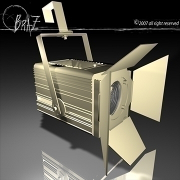 stage light – fresnel 3d model 3ds dxf c4d obj 85198