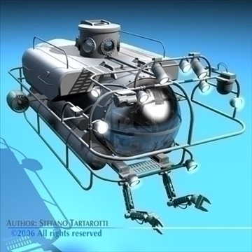 submersible 3d model 3ds dxf c4d obj 84165