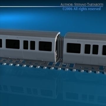subway train 2 3d model 3ds dxf c4d obj 83289