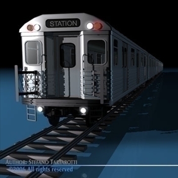 subway train without interior 3d model 3ds dxf c4d obj 81969