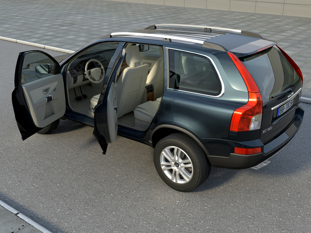 Suv Xc90 2009 3d Model Flatpyramid