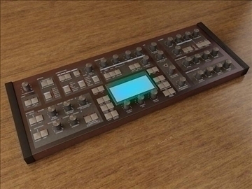 synthesizer 3d model 3ds max fbx obj 107483