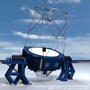 telescope 02 3d model 3ds dxf c4d obj 94167