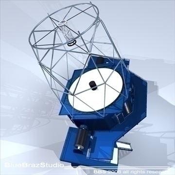telescope 02 3d model 3ds dxf c4d obj 94168