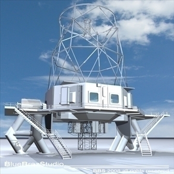 telescope 02 3d model 3ds dxf c4d obj 94170