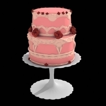 two layer cake 3d model lwo other 98705