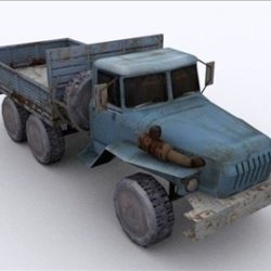 ural truck lowpoly 3d model max 85968