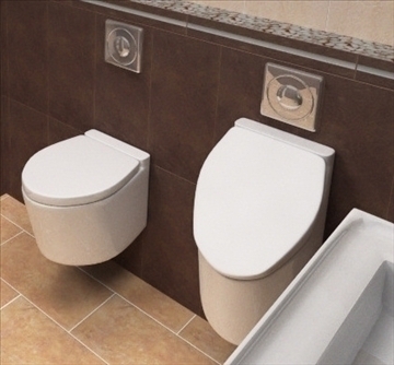 water-closet pan urinal button 3d model lwo 82202