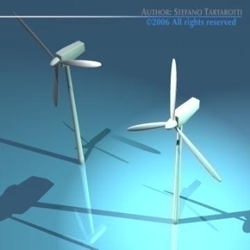 wind turbine2 3d model 3ds dxf c4d obj 78425