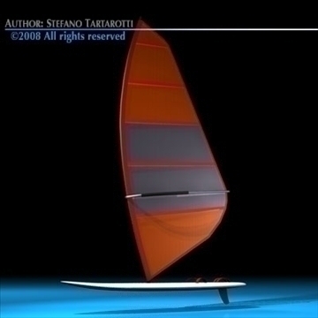windsurf 3d model 3ds dxf c4d obj 88455