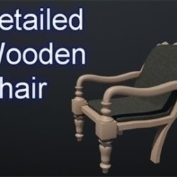 wooden chair 002 3d model 3ds max ma mb 102250