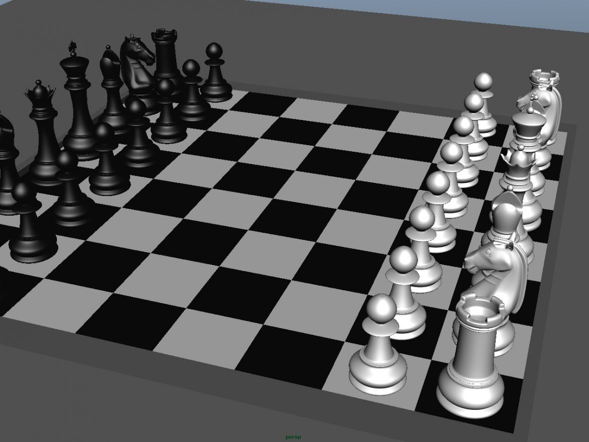 chess 3 3d model fbx ma mb obj 153540