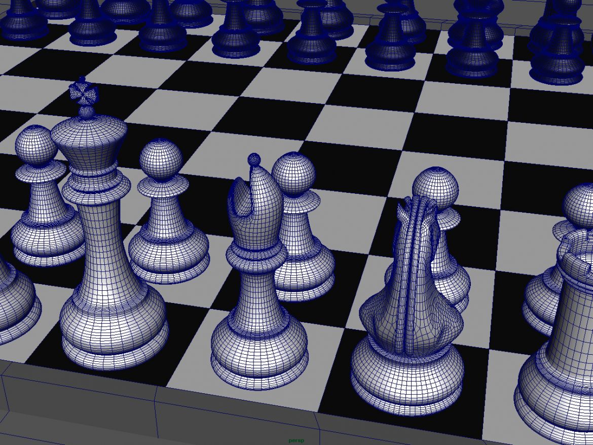chess 3 3d model fbx ma mb obj 153541