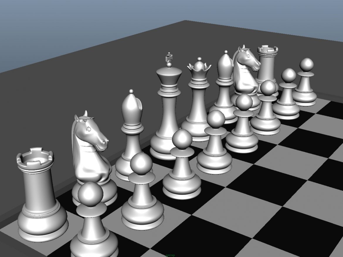 chess 3 3d model fbx ma mb obj 153543