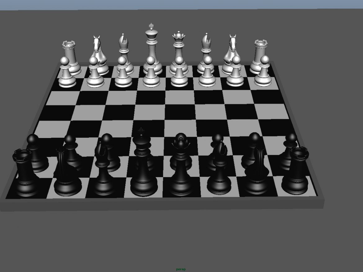 chess 3 3d model fbx ma mb obj 153544