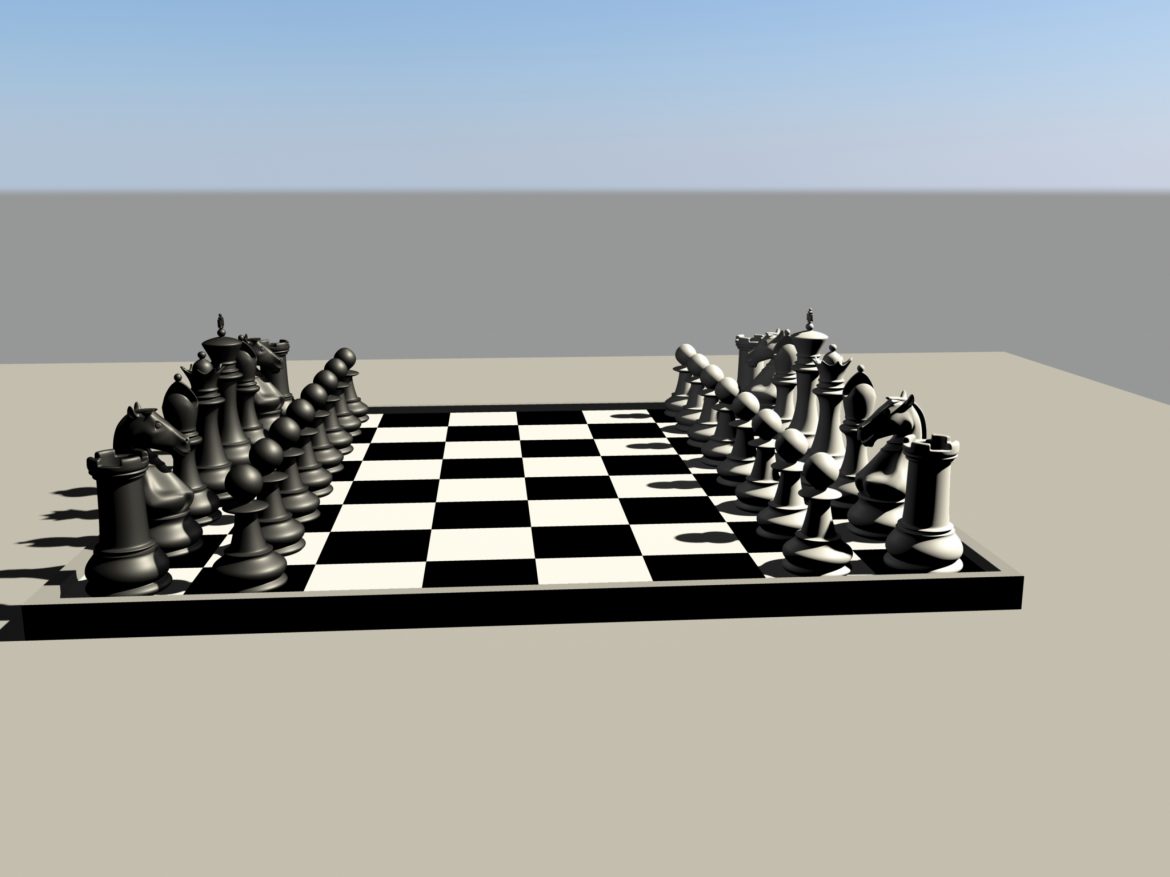 chess 3 3d model fbx ma mb obj 153545