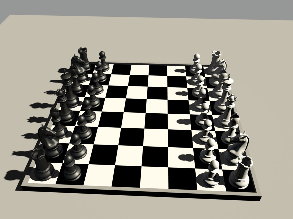 chess 3 3d model fbx ma mb obj 153548