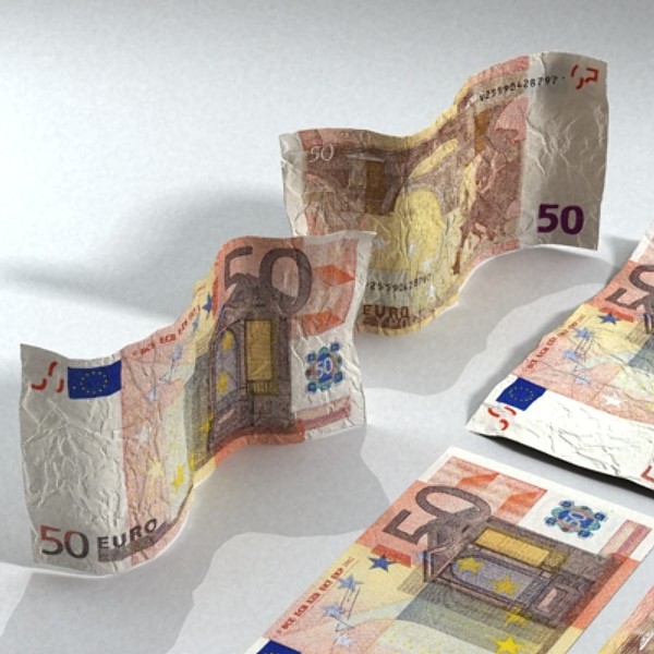 50 euro paper money 3d model 3ds max obj 129426