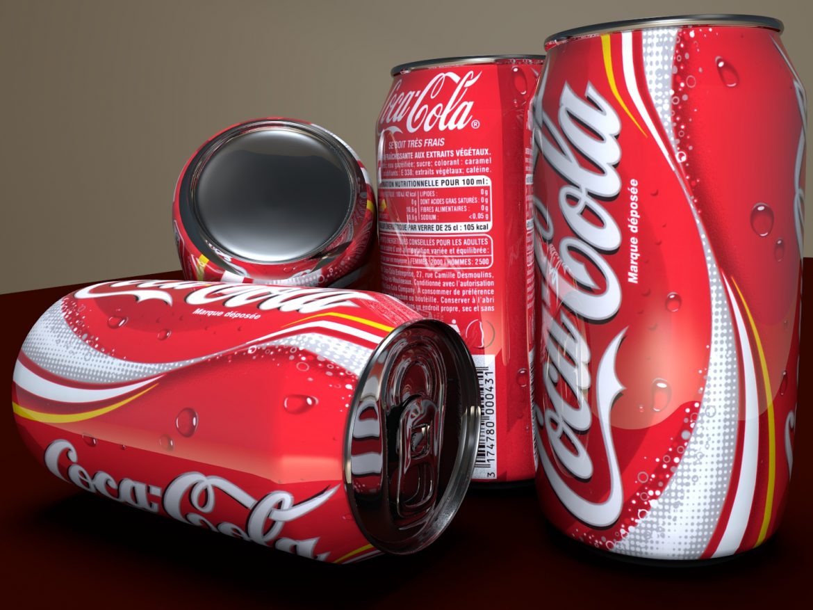 coca cola can 3d model blend obj 117111