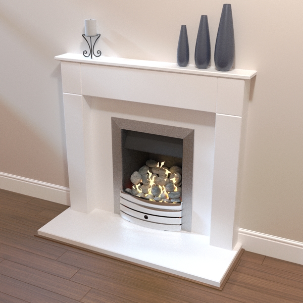 contemporary fireplace 3d model 3ds fbx skp obj 116627