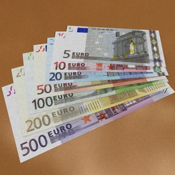 european paper money collection 3d model 3ds max obj 129494