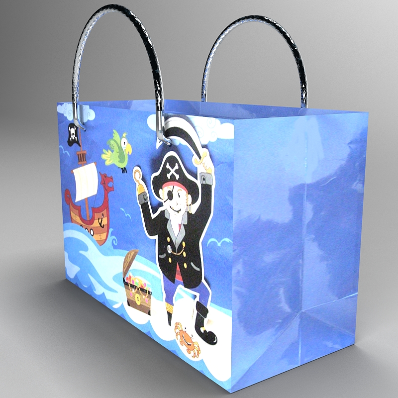 gift bag 3d model max 148229