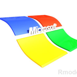 microsoft 3d logo 3d model dae ma mb obj 118806