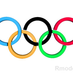 olympic 3d logo 3d model dae ma mb obj 118820