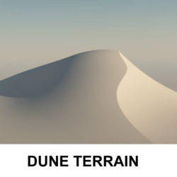 terrain dune 3d model 3ds c4d lwo obj 118378