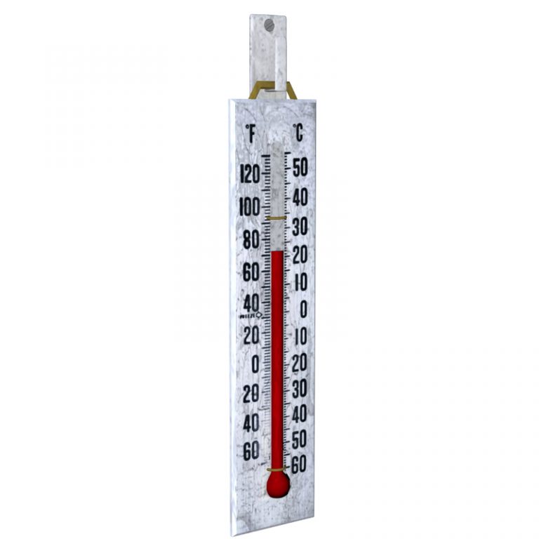 Thermometer v1 3D Model FlatPyramid