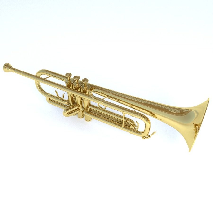 trumpet v2 3d model fbx blend obj 149391