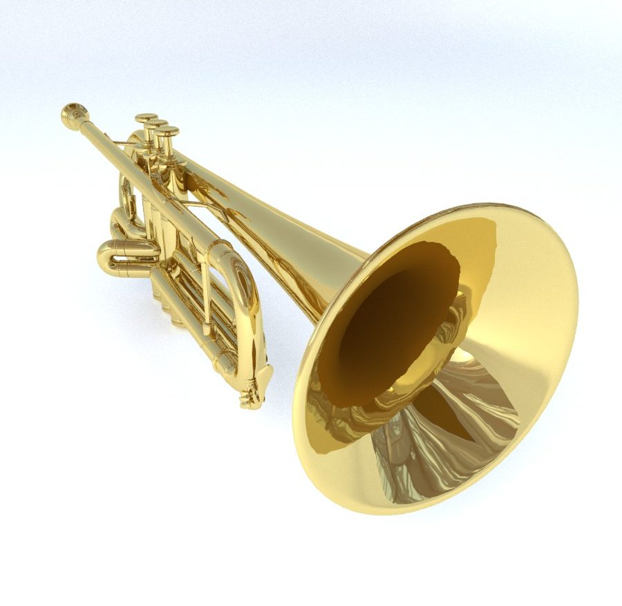 trumpet v2 3d model fbx blend obj 149393