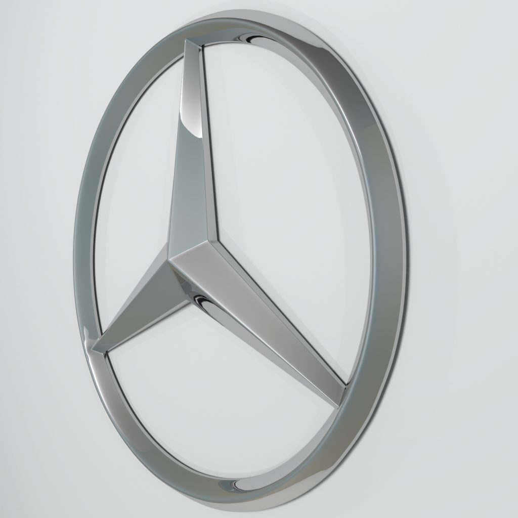 Mercedes Logo 3D Model - FlatPyramid