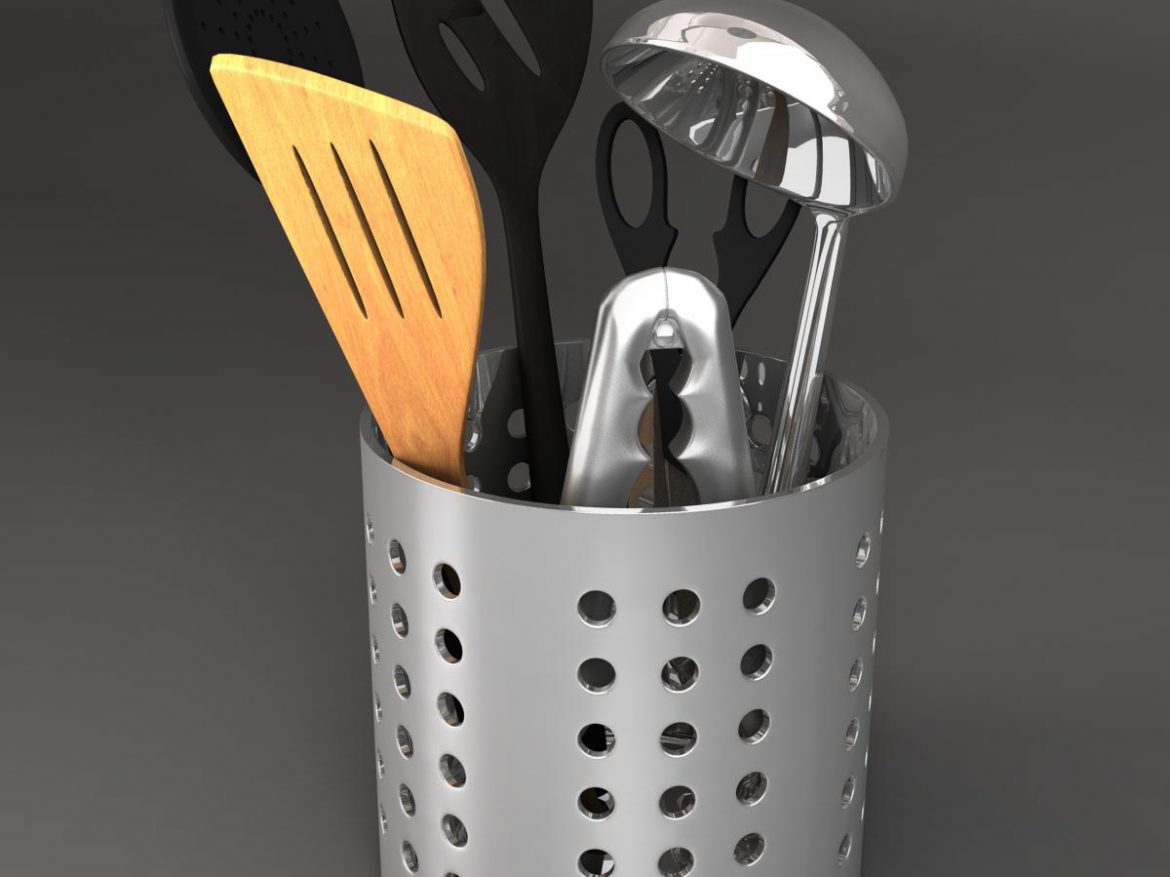kitche utensils kit 3d model max fbx c4d ma mb obj 159289