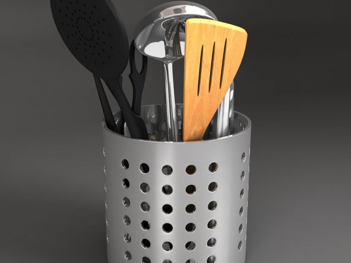 kitche utensils kit 3d model max fbx c4d ma mb obj 159291
