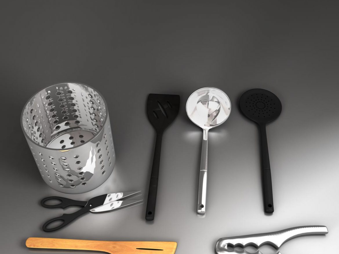 kitche utensils kit 3d model max fbx c4d ma mb obj 159292