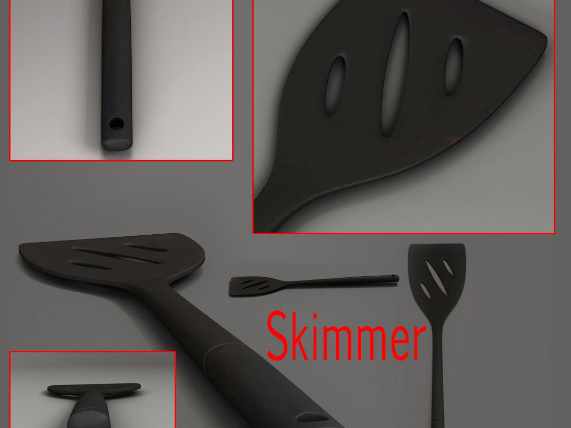 kitche utensils kit 3d model max fbx c4d ma mb obj 159296