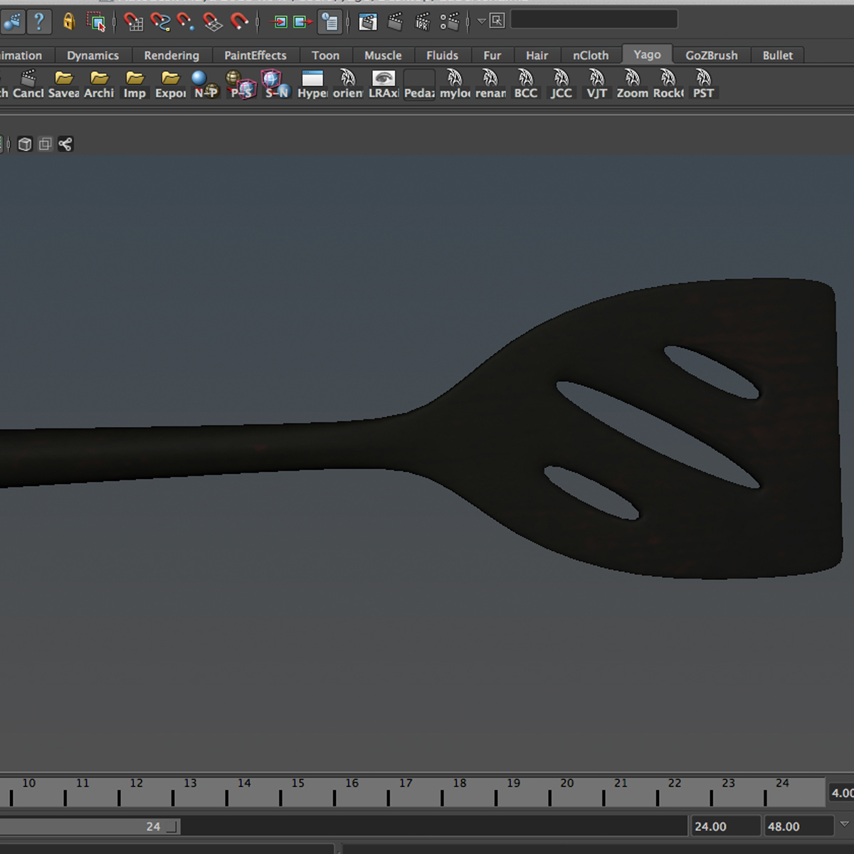 cooking skimmer 3d model 3ds max fbx c4d ma mb obj 159151