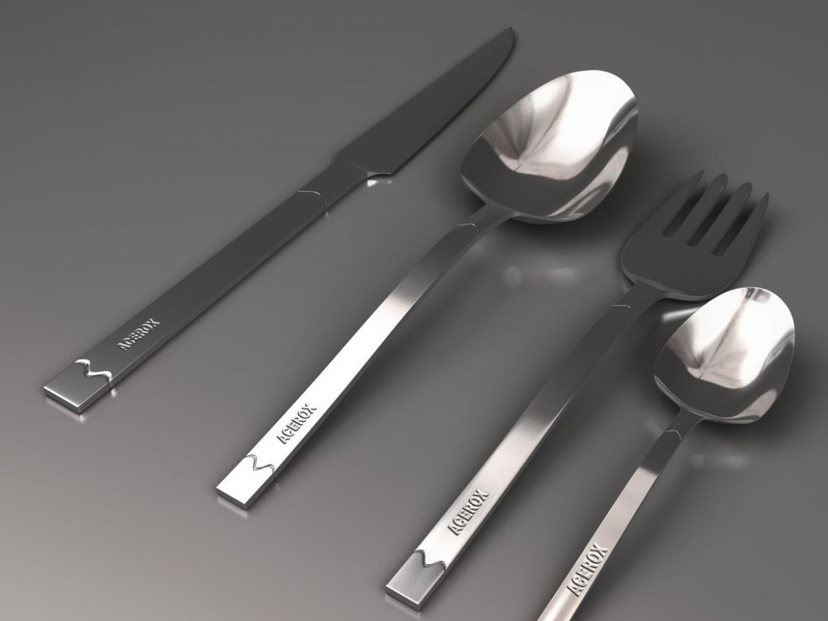 cutlery 3d model 3ds max fbx c4d ma mb obj 158962