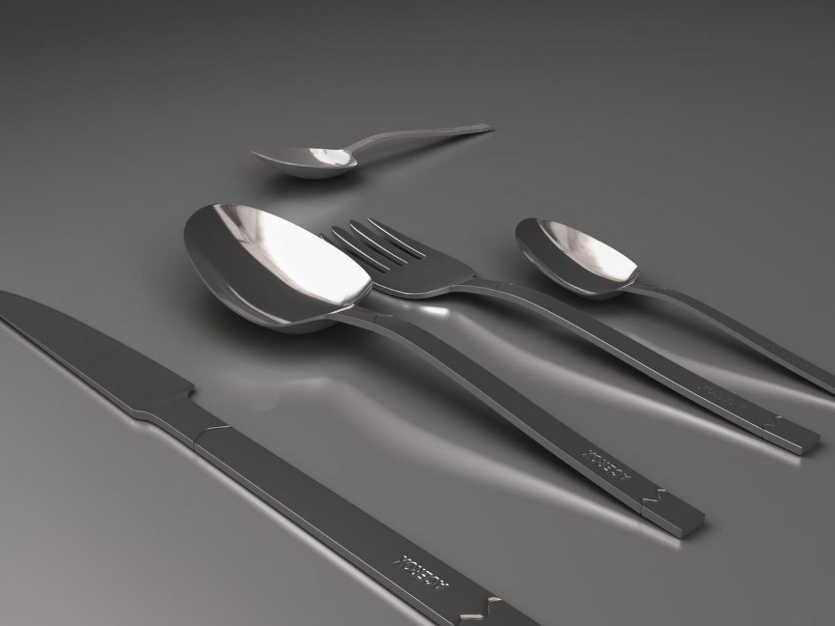 cutlery 3d model 3ds max fbx c4d ma mb obj 158966